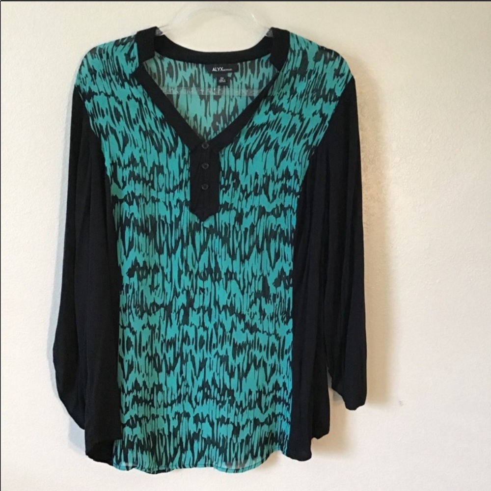 Alyx Woman sheer blouse, 3X